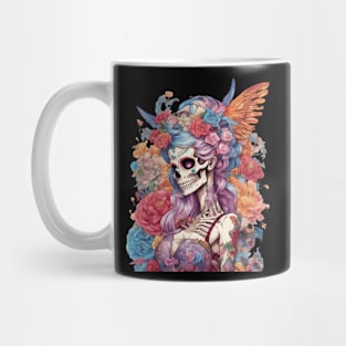 Dead Girl Skull Tattoo Mug